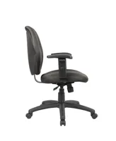 Boss Office Products Mid-Back Task Chair with Adjustable Arms