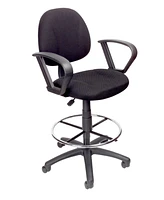 Boss Office Products Drafting Stool W/ Footring And Loop Arms