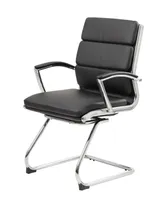 Boss Office Products Executive CaressoftPlus Guest Chair with Chrome Finish