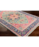Closeout! Surya Antique Atq-1015 Teal 8' x 11' Area Rug