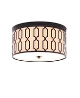 Jonathan Y Link 3-Light Metal Led Flush Mount