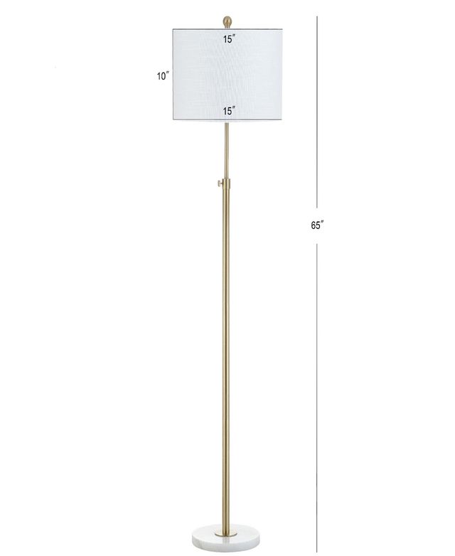 Jonathan Y June Adjustable Led Floor Lamp - Brass Gold