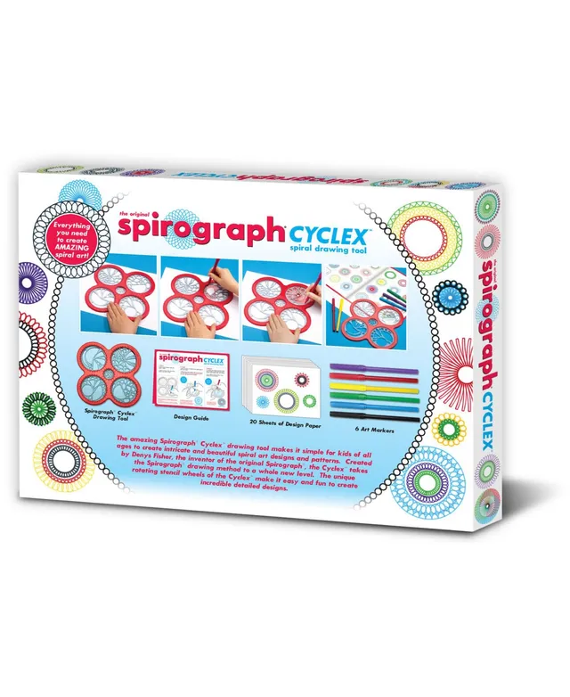 Spirograph – Cyclex Set – Art Kit – Rotating Stencil Wheel Creates  Countless Designs – for Ages 8+