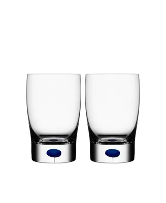 Orrefors Intermezzo Blue Small Tumbler/Juice Pair