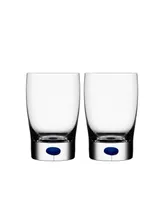 Orrefors Intermezzo Blue Small Tumbler/Juice Pair