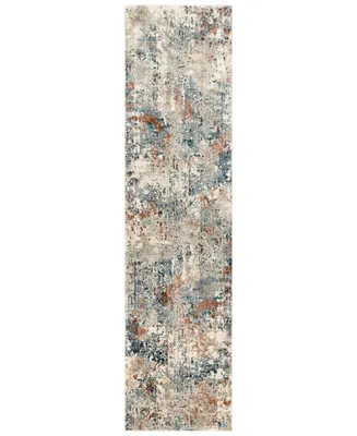 Livabliss Pune Pun-2302 Teal 2'7" x 10'3" Runner Area Rug