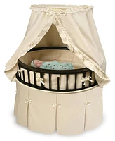 Badger Basket Elite Oval Baby Bassinet With Canopy