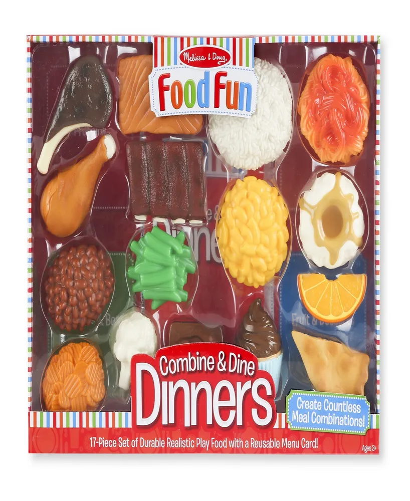 Melissa & Doug Food Fun Combine & Dine Dinners - Red