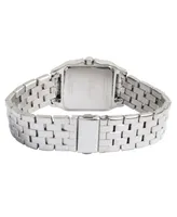 Disney Mickey Mouse Women's Silver Square Steel Watch