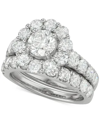 Marchesa Certified Diamond Bridal Set (4 ct. t.w.) 18k White, Yellow or Rose Gold