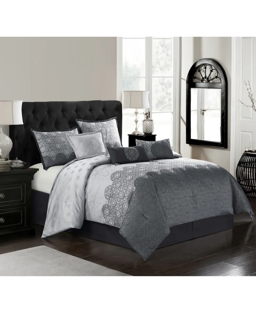 Closeout! Harwick 7-Piece King Comforter Set