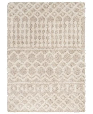 Livabliss Urban Shag Usg-2303 Cream 5'3" x 7'3" Area Rug