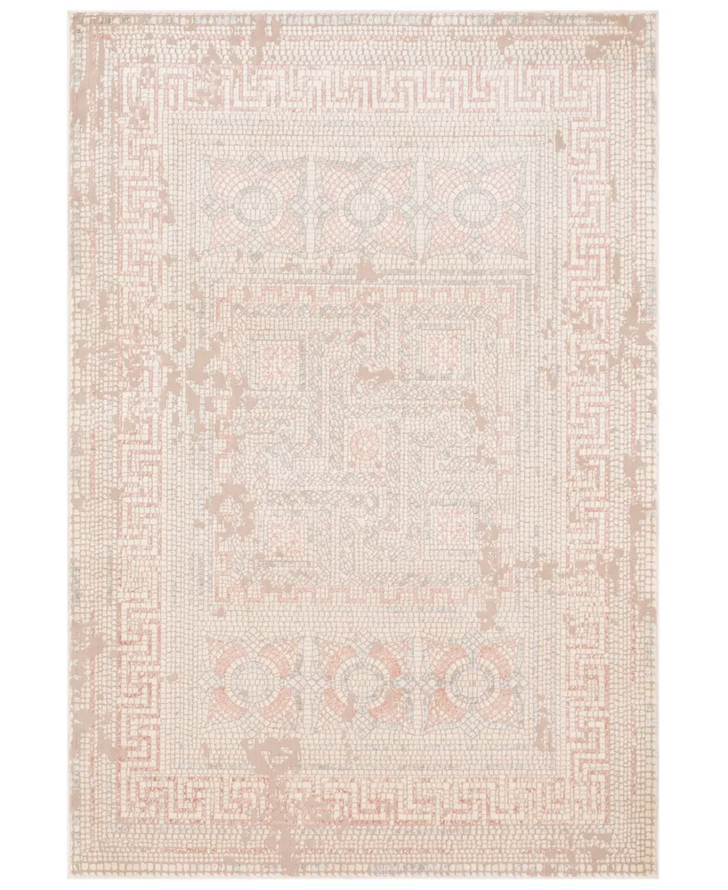 Closeout! Surya Venezia Vnz-2303 Rose 6'7" x 9'6" Area Rug