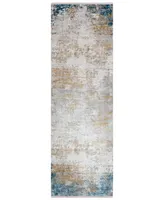 Surya Solar Sor-2301 Sky Blue 3' x 9'10" Runner Area Rug