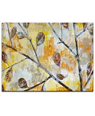 Ready2HangArt 'Blowing Autumn Leaves' Canvas Wall Art