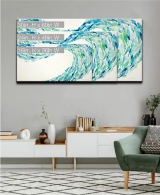 Ready2hangart Blue Wave Canvas Wall Art Collection