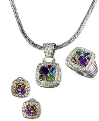Balissima By Effy Jewelry Multistone Jewelry Ensemble In Sterling Silver 18k Gold
