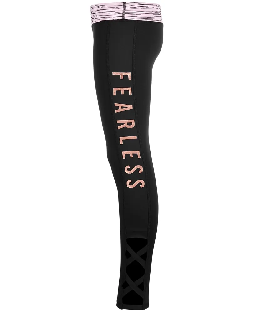 Id Ideology Big Girls Fearless Caged Leggings, Created for Macy's