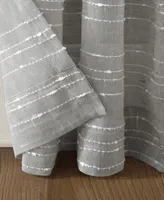 Clean Window Textured Slub Stripe Anti Dust Curtain Panel Collection