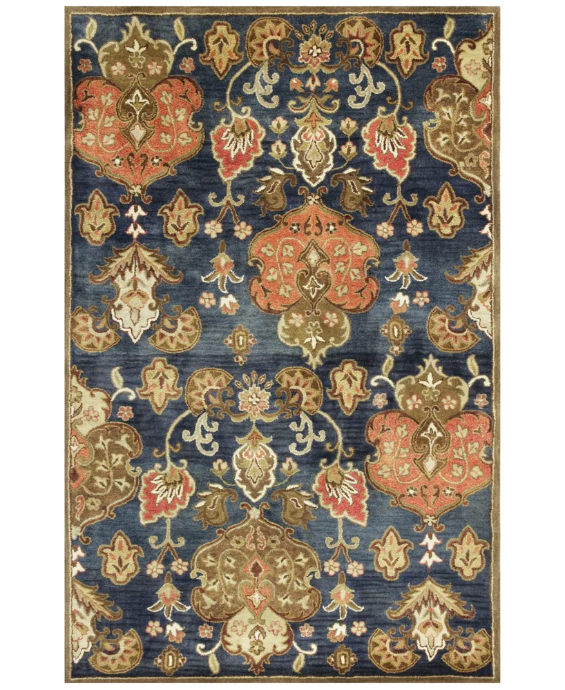 Kas Syriana Tapestry 6020 Navy 3'3" x 5'3" Area Rug