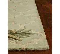 Kas Sparta Tropical Mosaic 3153 Sage 5'3" x 8'3" Area Rug