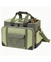 Picnic at Ascot Ultimate Picnic Cooler Equipped for 4 with Accessories