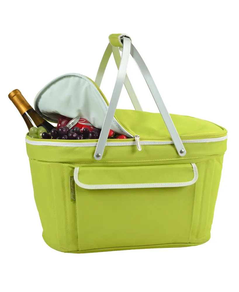 Picnic at Ascot Market Basket Picnic Cooler, Collapsible - Sturdy Aluminum Frame