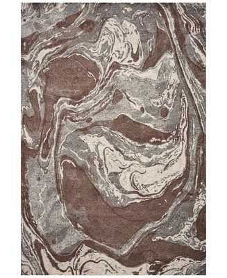 Kas Illusions Flow 6217 Mocha 3'3" x 4'11" Area Rug