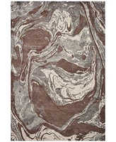 Kas Illusions Flow 6217 Mocha 5'3" x 7'7" Area Rug