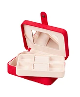 Mele & Co. Giana Plush Fabric Jewelry Box with Lift Out Tray