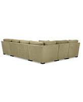 Radley -Pc. Fabric Chaise Sectional Sofa with Corner Piece