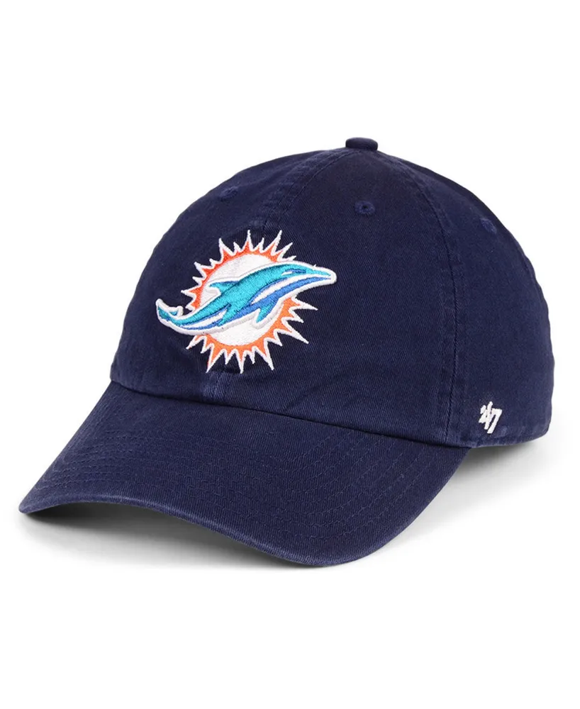 47 Brand Miami Dolphins CLEAN UP Cap - Macy's