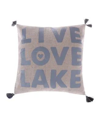 Levtex Live Love Lake Decorative Pillow, 20" x 20"