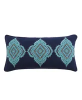 Levtex Amelie Boho Vibrant Tri-Medallion Decorative Pillow, 12" x 24"