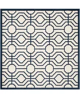 Safavieh Amherst AMT416 Ivory and Navy 7' x 7' Square Area Rug