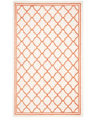 Safavieh Amherst AMT422 Beige and Orange 5' x 8' Area Rug