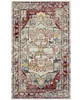 Safavieh Crystal CRS503 Light Blue and Red 3' x 5' Area Rug