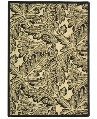 Safavieh Courtyard CY2996 Sand and Black 4' x 5'7" Outdoor Area Rug