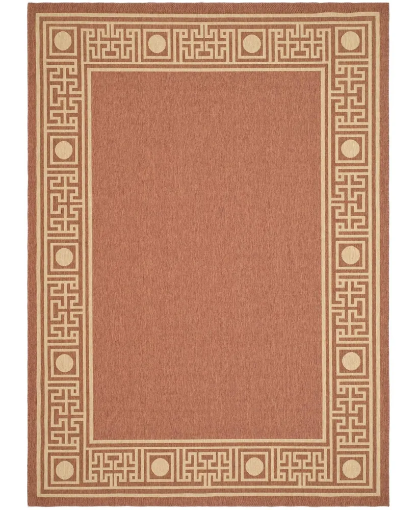 Safavieh Courtyard CY5143 Rust and Sand 8' x 11' Outdoor Area Rug