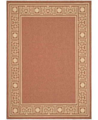 Safavieh Courtyard CY5143 Rust and Sand 8' x 11' Outdoor Area Rug