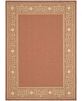 Safavieh Courtyard CY5143 Rust and Sand 8' x 11' Outdoor Area Rug