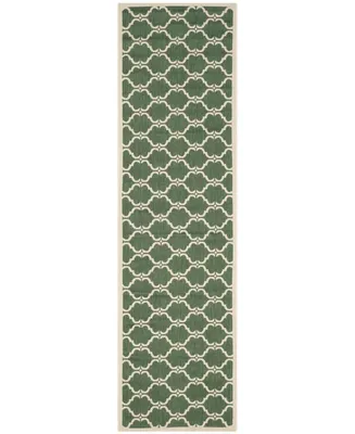 Safavieh Courtyard CY6009 Dark Green and Beige 2'3" x 8' Runner Outdoor Area Rug