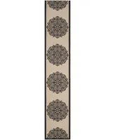 Safavieh Courtyard CY6139 Beige and 2'4" x 12' Sisal Weave Runner Outdoor Area Rug