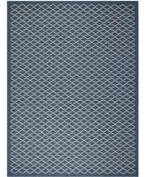 Safavieh Courtyard CY6919 Navy and Beige 8' x 11' Sisal Weave Outdoor Area Rug