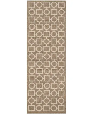 Safavieh Courtyard CY6925 and Bone 2'3" x 6'7" Sisal Weave Runner Outdoor Area Rug