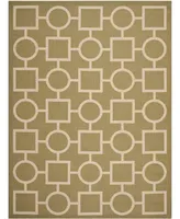 Safavieh Courtyard CY6925 Green and Beige 8' x 11' Sisal Weave Outdoor Area Rug