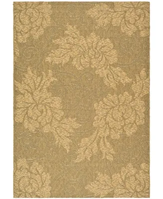 Safavieh Courtyard CY6957 Gold and Natural 6'7" x 9'6" Outdoor Area Rug