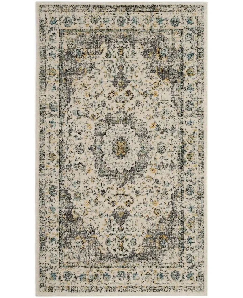 Safavieh Evoke EVK220 Gray and Gold 3' x 5' Area Rug