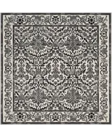 Safavieh Evoke EVK242 Ivory and Gray 6'7" x 6'7" Square Area Rug