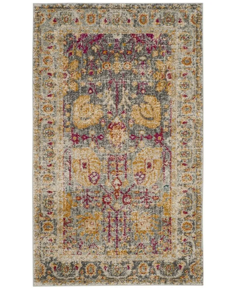 Safavieh Granada GRA350 Light Gray and Multi 3' x 5' Area Rug